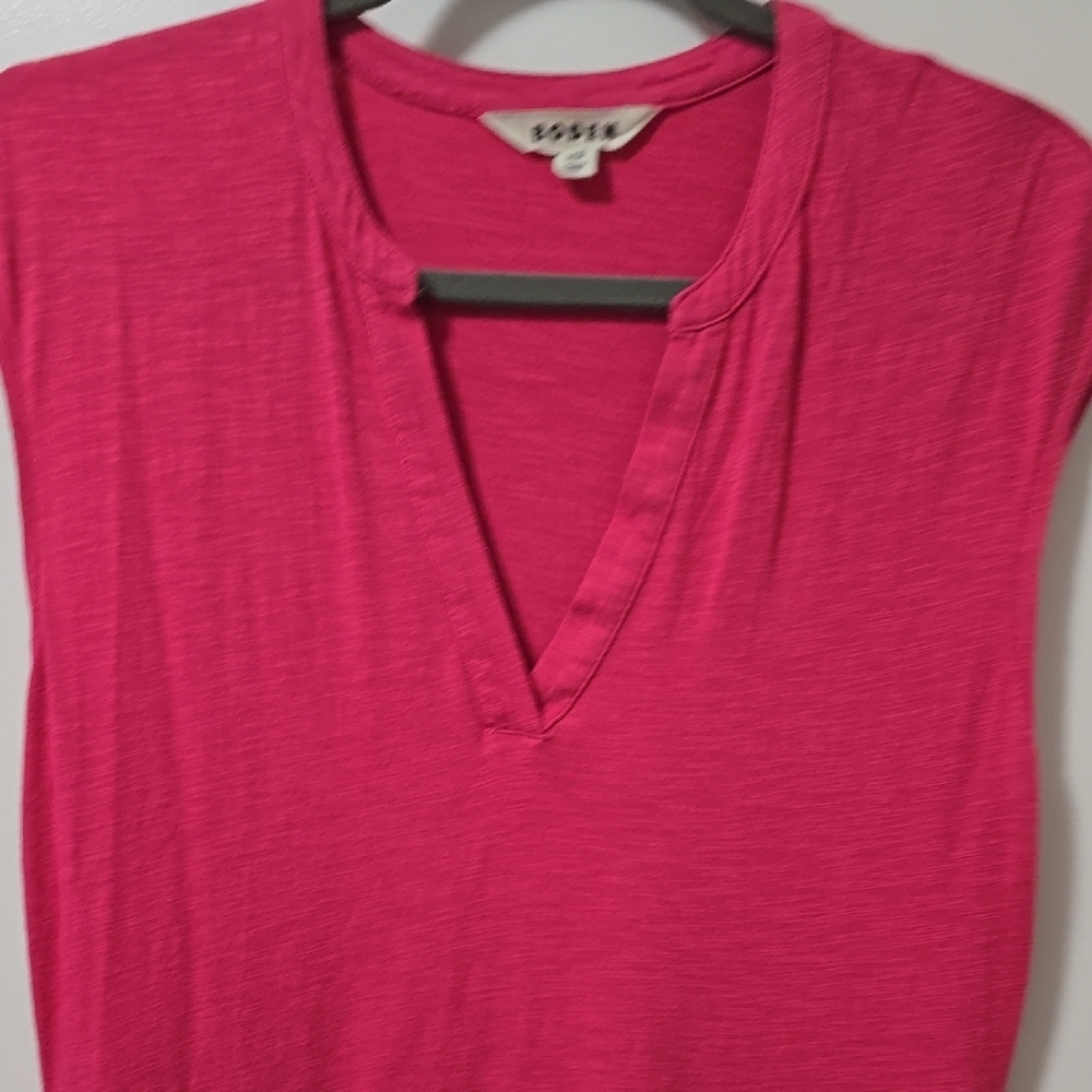 Boden Pink Pleated Midi Sundress with Flutter Cap Sleeves - Picture 5 of 10